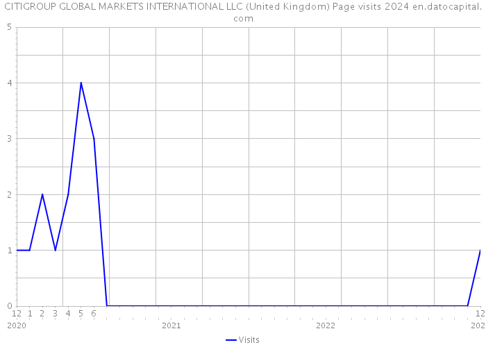 CITIGROUP GLOBAL MARKETS INTERNATIONAL LLC (United Kingdom) Page visits 2024 