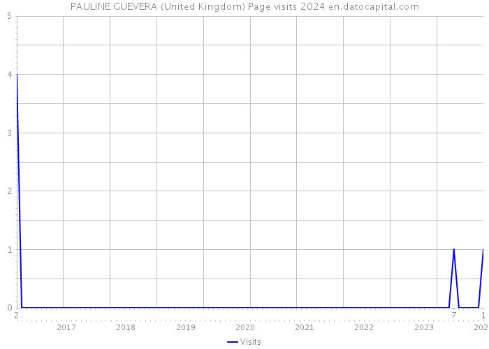 PAULINE GUEVERA (United Kingdom) Page visits 2024 