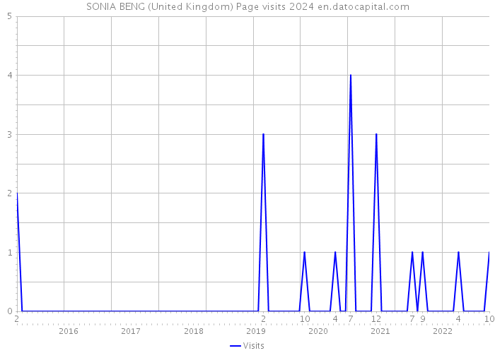 SONIA BENG (United Kingdom) Page visits 2024 