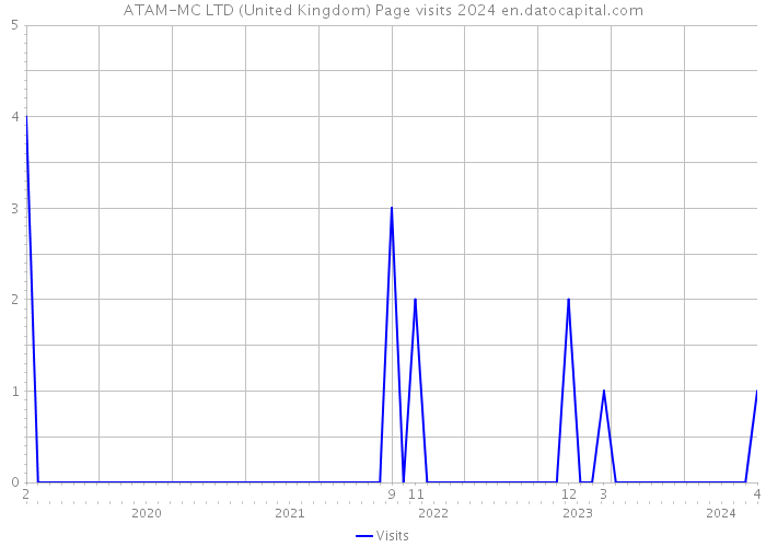 ATAM-MC LTD (United Kingdom) Page visits 2024 