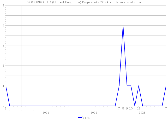SOCORRO LTD (United Kingdom) Page visits 2024 