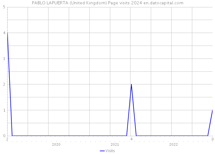 PABLO LAPUERTA (United Kingdom) Page visits 2024 