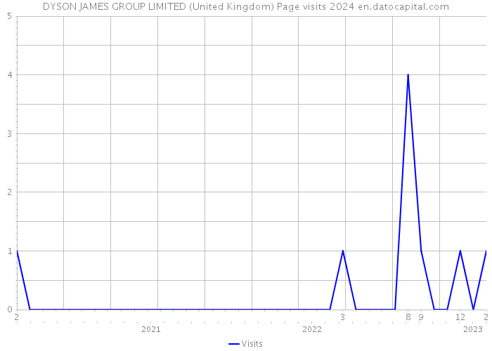 DYSON JAMES GROUP LIMITED (United Kingdom) Page visits 2024 
