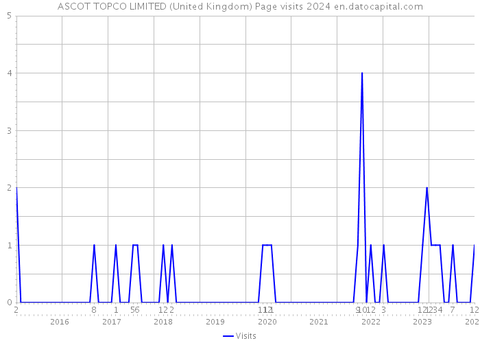 ASCOT TOPCO LIMITED (United Kingdom) Page visits 2024 