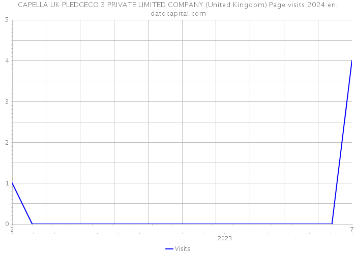 CAPELLA UK PLEDGECO 3 PRIVATE LIMITED COMPANY (United Kingdom) Page visits 2024 