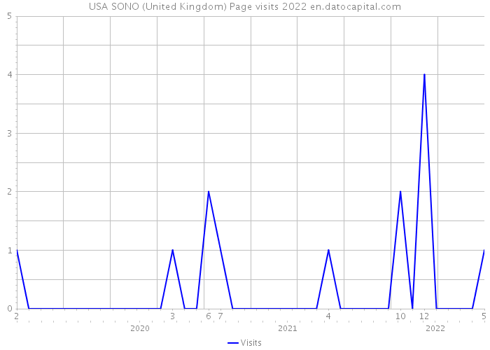 USA SONO (United Kingdom) Page visits 2022 