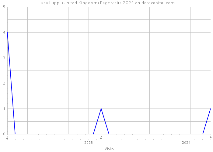 Luca Luppi (United Kingdom) Page visits 2024 