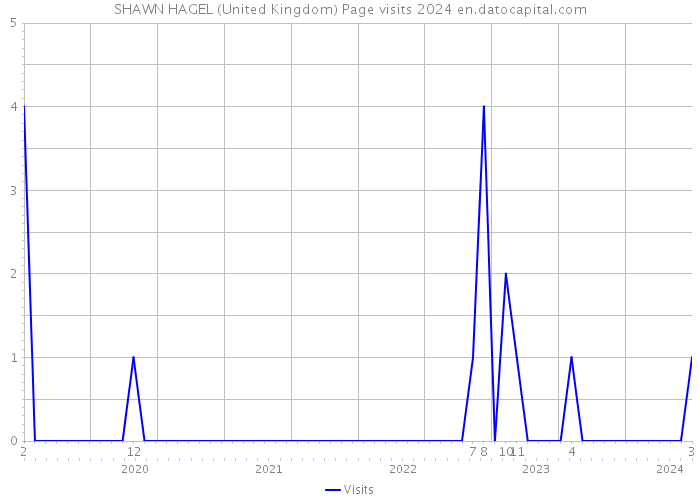 SHAWN HAGEL (United Kingdom) Page visits 2024 