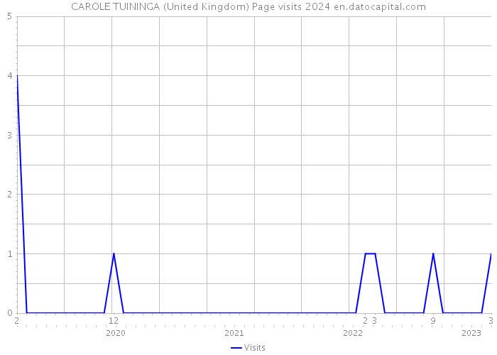 CAROLE TUININGA (United Kingdom) Page visits 2024 