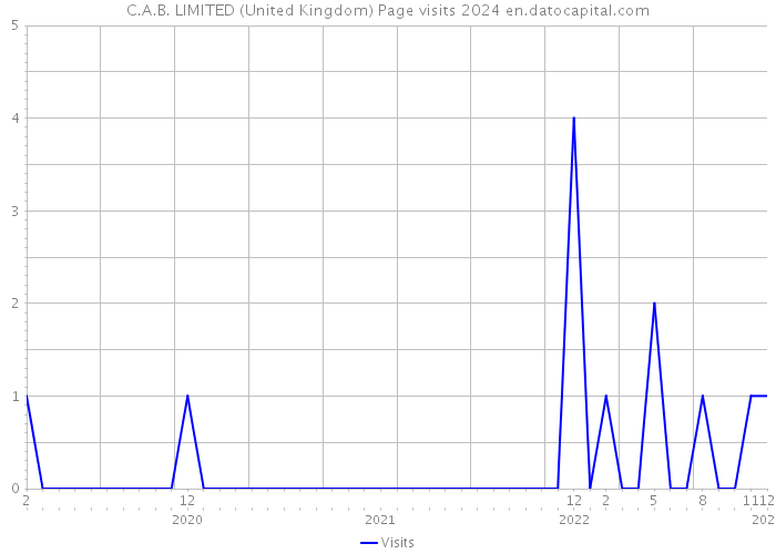 C.A.B. LIMITED (United Kingdom) Page visits 2024 