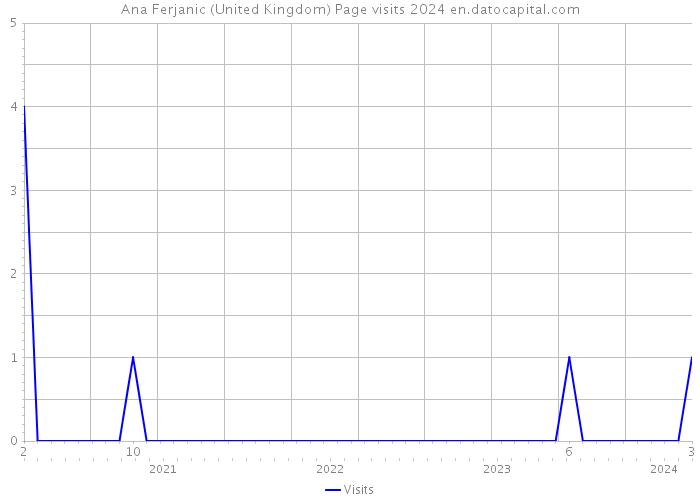 Ana Ferjanic (United Kingdom) Page visits 2024 