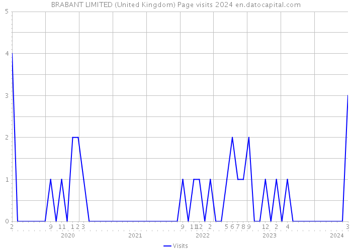 BRABANT LIMITED (United Kingdom) Page visits 2024 