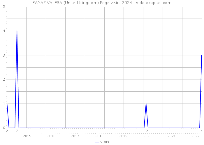 FAYAZ VALERA (United Kingdom) Page visits 2024 