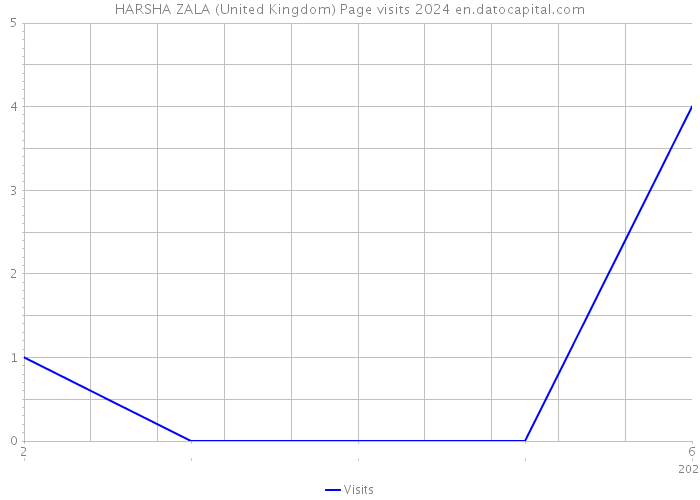 HARSHA ZALA (United Kingdom) Page visits 2024 