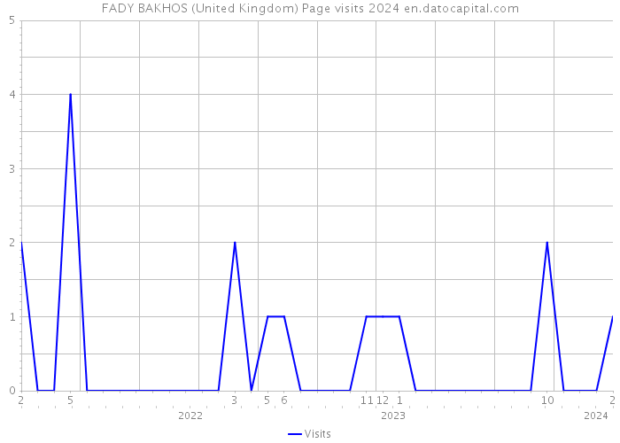 FADY BAKHOS (United Kingdom) Page visits 2024 