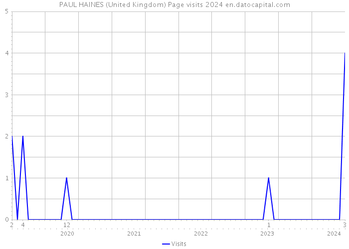PAUL HAINES (United Kingdom) Page visits 2024 