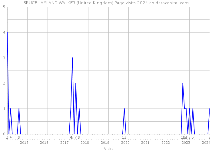 BRUCE LAYLAND WALKER (United Kingdom) Page visits 2024 