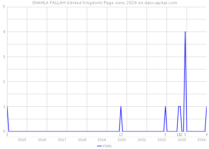 SHAHLA FALLAH (United Kingdom) Page visits 2024 