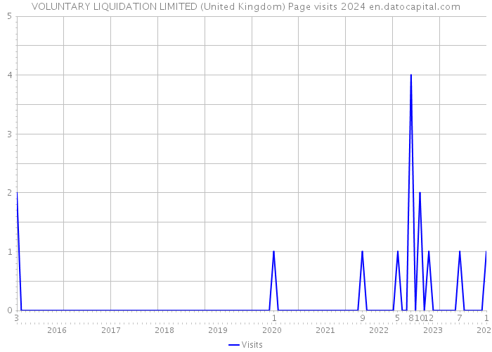 VOLUNTARY LIQUIDATION LIMITED (United Kingdom) Page visits 2024 