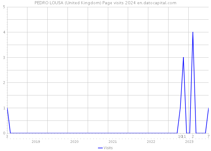 PEDRO LOUSA (United Kingdom) Page visits 2024 