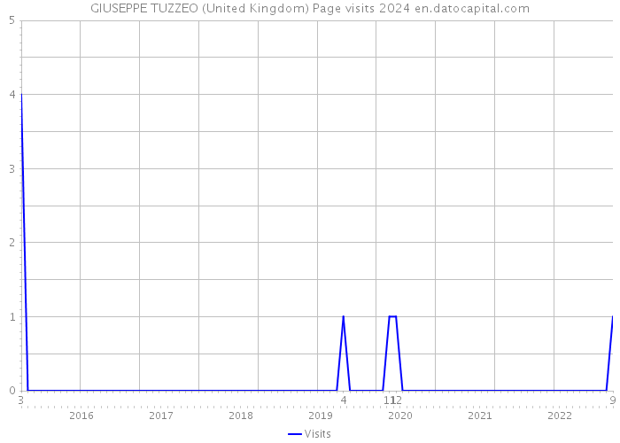 GIUSEPPE TUZZEO (United Kingdom) Page visits 2024 