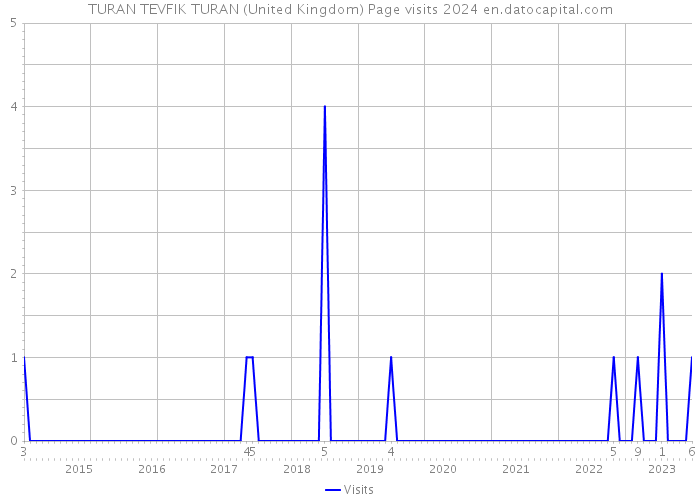 TURAN TEVFIK TURAN (United Kingdom) Page visits 2024 