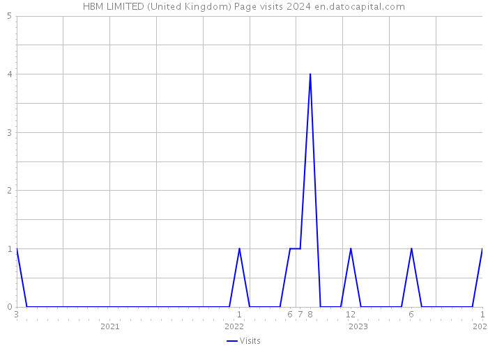 HBM LIMITED (United Kingdom) Page visits 2024 