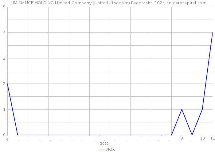 LUMINANCE HOLDING Limited Company (United Kingdom) Page visits 2024 