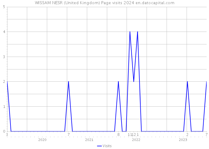 WISSAM NESR (United Kingdom) Page visits 2024 