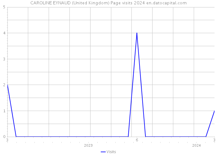 CAROLINE EYNAUD (United Kingdom) Page visits 2024 