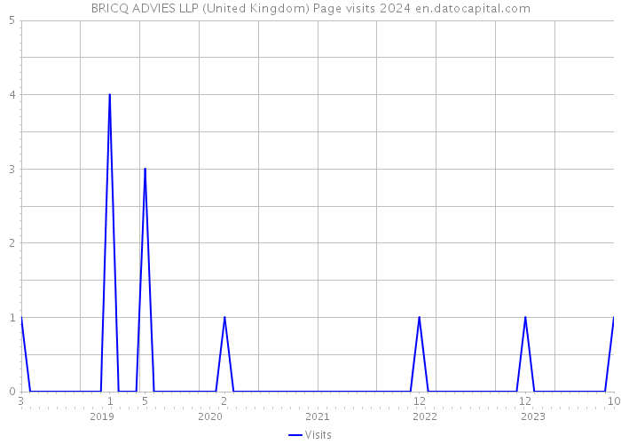 BRICQ ADVIES LLP (United Kingdom) Page visits 2024 