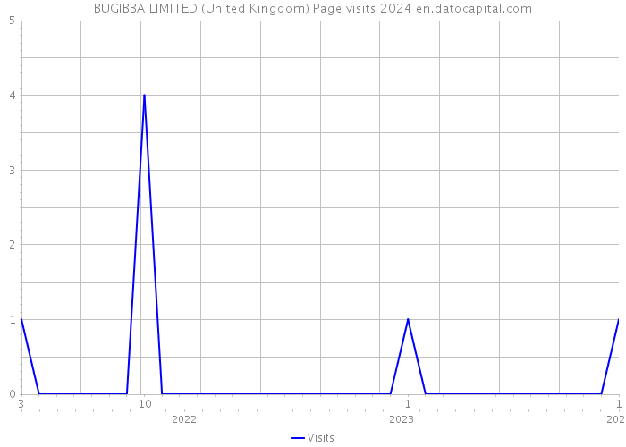 BUGIBBA LIMITED (United Kingdom) Page visits 2024 