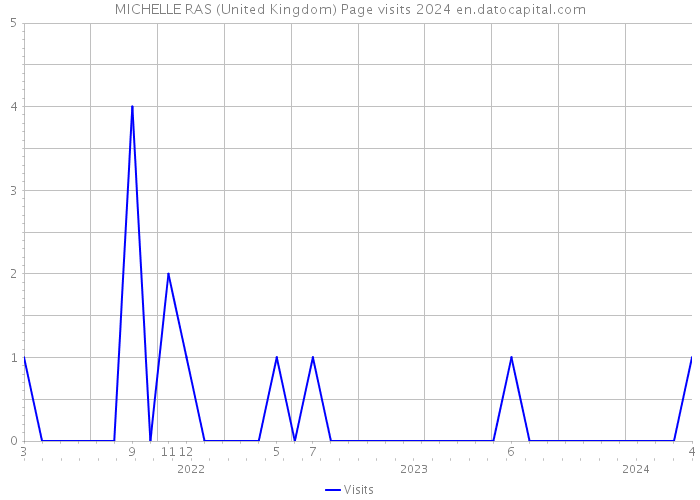 MICHELLE RAS (United Kingdom) Page visits 2024 