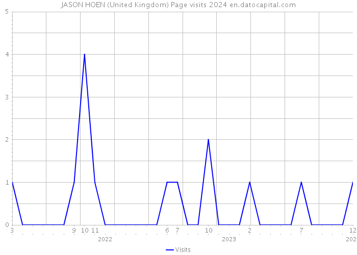 JASON HOEN (United Kingdom) Page visits 2024 