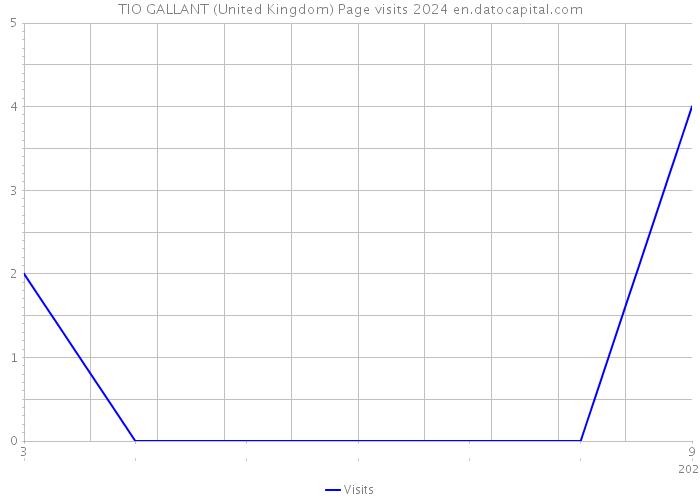 TIO GALLANT (United Kingdom) Page visits 2024 