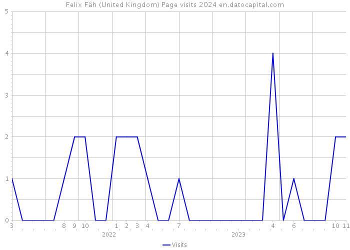 Felix Fäh (United Kingdom) Page visits 2024 