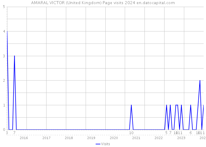 AMARAL VICTOR (United Kingdom) Page visits 2024 