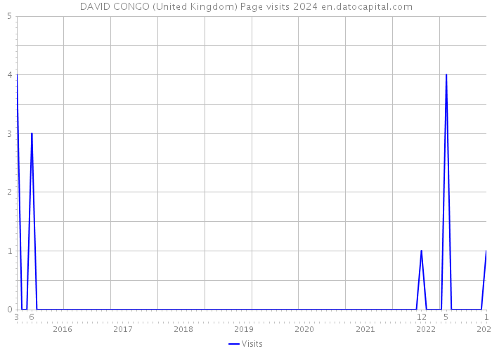 DAVID CONGO (United Kingdom) Page visits 2024 