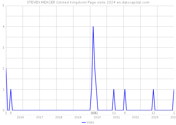 STEVEN MEAGER (United Kingdom) Page visits 2024 