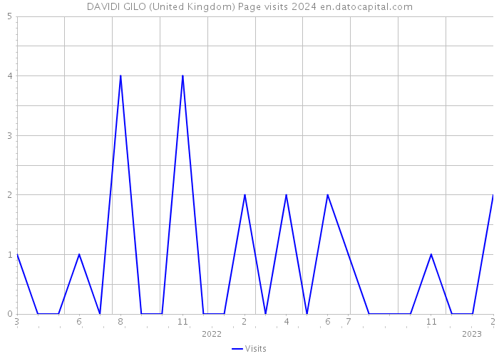 DAVIDI GILO (United Kingdom) Page visits 2024 