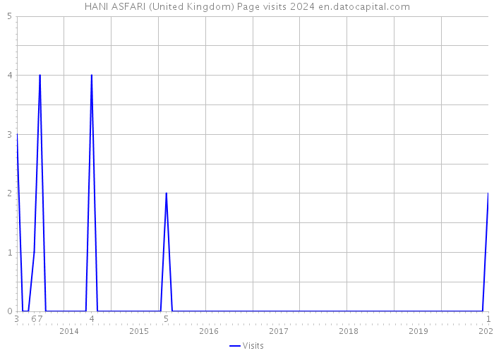 HANI ASFARI (United Kingdom) Page visits 2024 