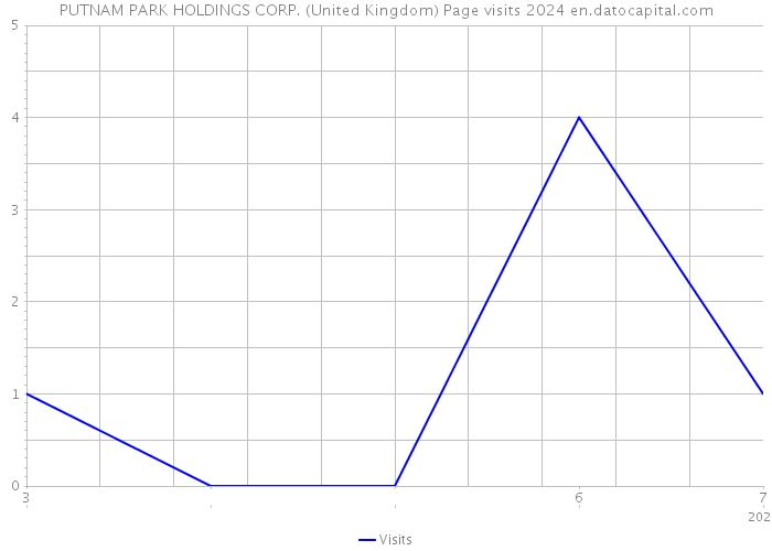 PUTNAM PARK HOLDINGS CORP. (United Kingdom) Page visits 2024 