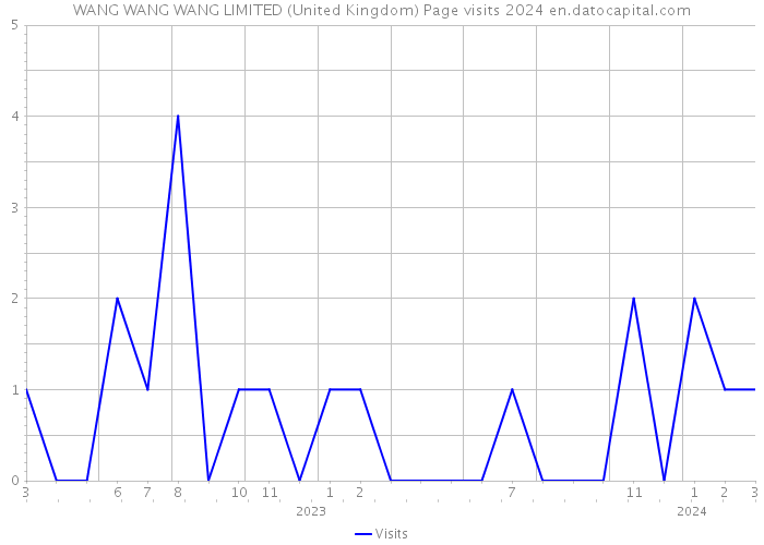 WANG WANG WANG LIMITED (United Kingdom) Page visits 2024 