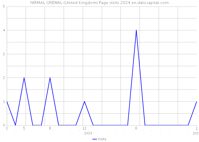 NIRMAL GREWAL (United Kingdom) Page visits 2024 
