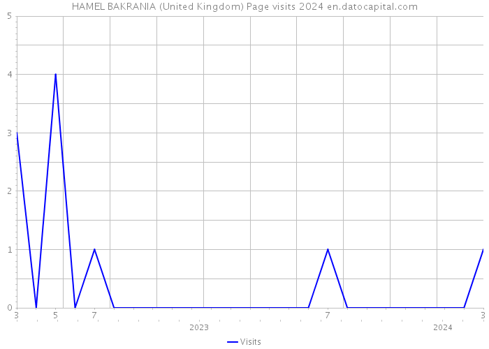 HAMEL BAKRANIA (United Kingdom) Page visits 2024 