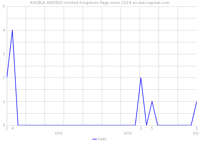 ANGELA AMODIO (United Kingdom) Page visits 2024 