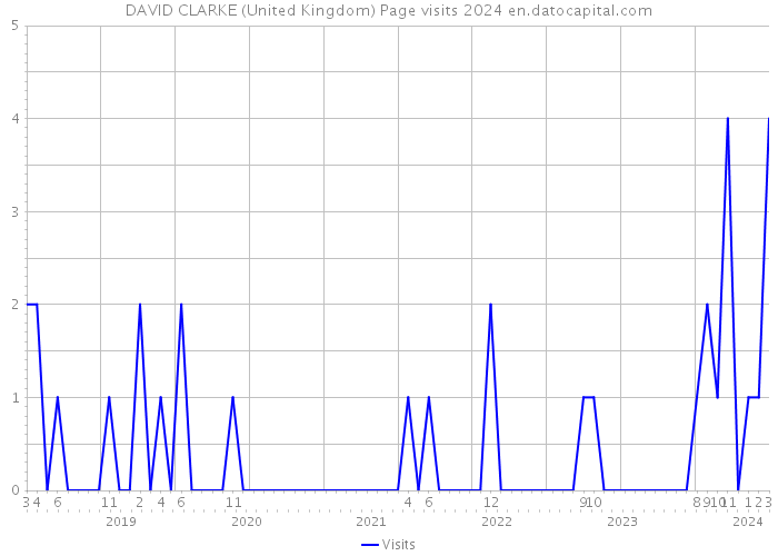 DAVID CLARKE (United Kingdom) Page visits 2024 