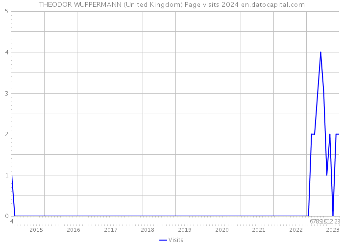 THEODOR WUPPERMANN (United Kingdom) Page visits 2024 