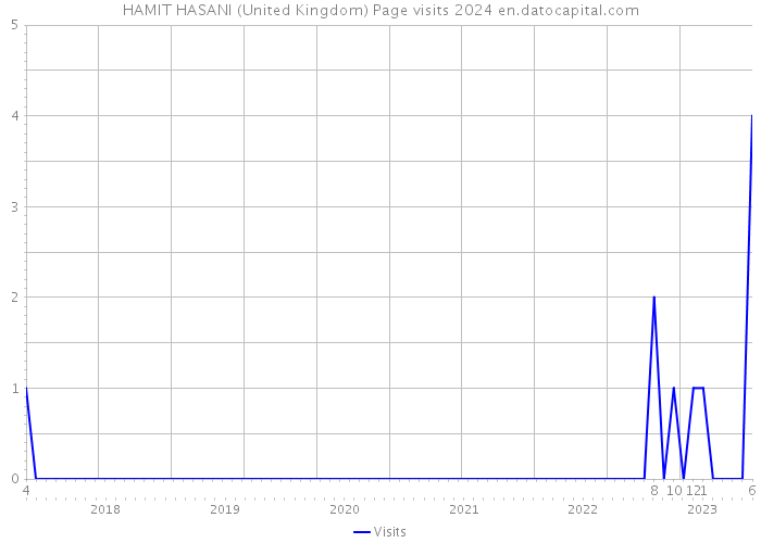 HAMIT HASANI (United Kingdom) Page visits 2024 