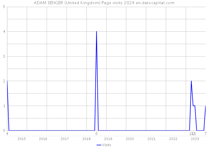 ADAM SENGER (United Kingdom) Page visits 2024 